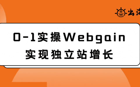 0-1實操Webgain實現獨立站增長|出海筆記